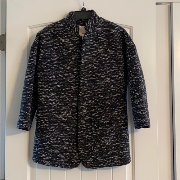 Anthropologie tweed 3/4 sleeve coat